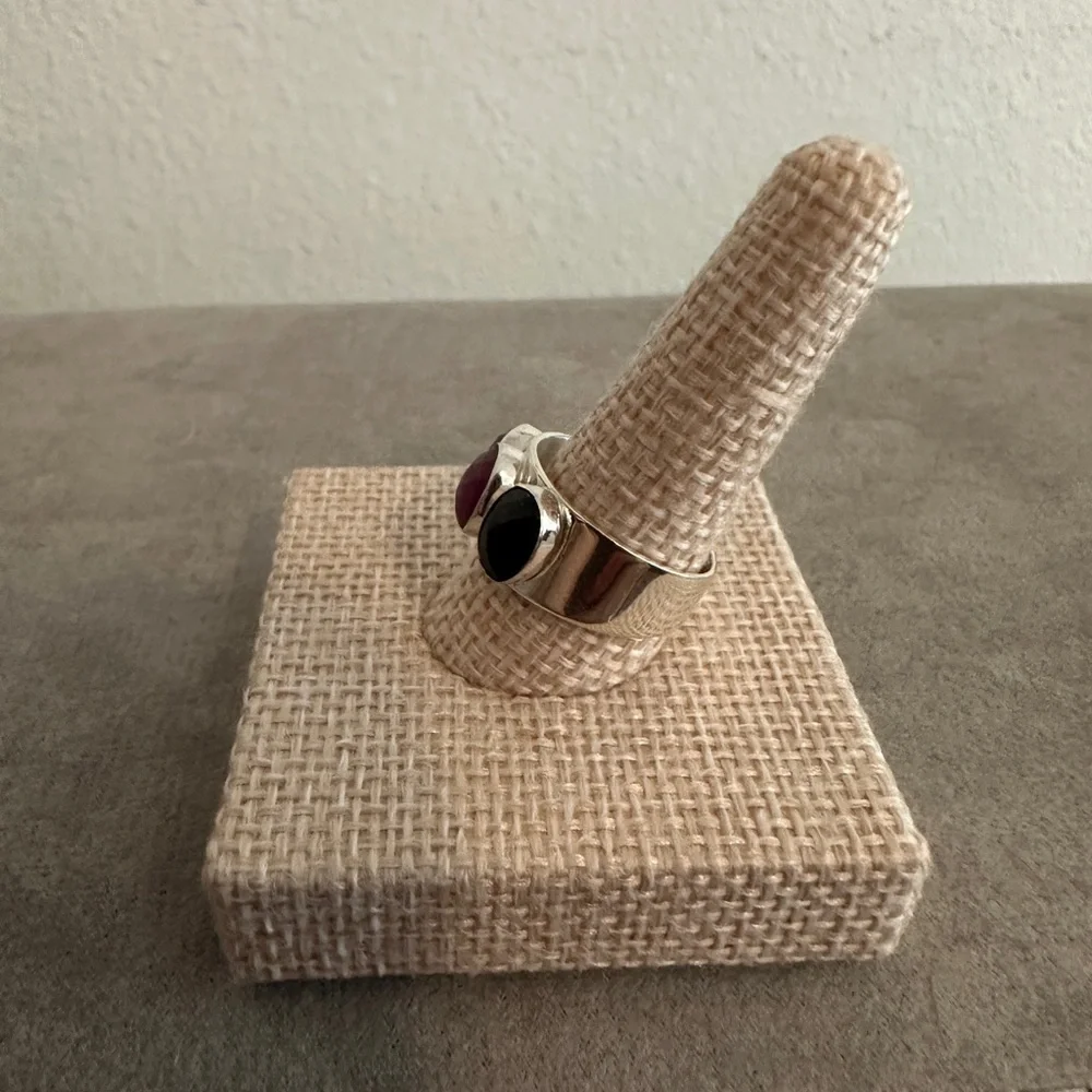 3 stone ring in Sterling silver by Jay King - Picture 3 of 11